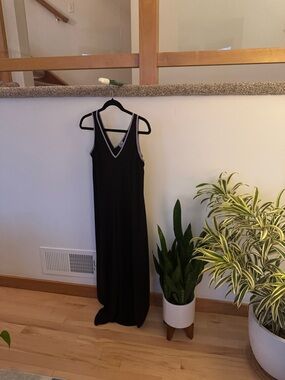 Black Jumpsuit with Contrast Trim